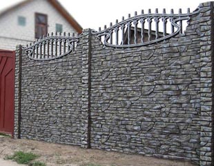 Gard beton model decorativ
