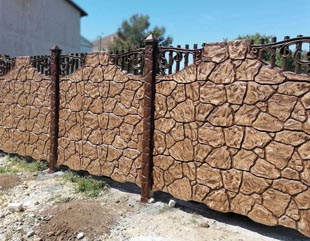Gard beton modern teren